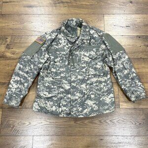Vintage Military Jacket Medium X Short M65 Cold Weather Field Digital Camo Patch